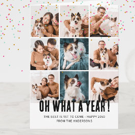 Tarjeta What A Year Review Modern Family 7 Photo Collage 