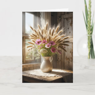 Tarjeta Whats Stalk Wildflower Bouquet Sympathy
