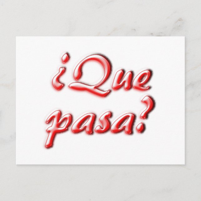 Tarjeta "What's Up" (Anverso)