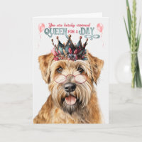 Wheaten Terrier Dog Queen Day Funny Cumpleaños