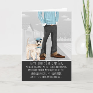 Tarjeta Wheaten Terrier from the Dog Father's Day