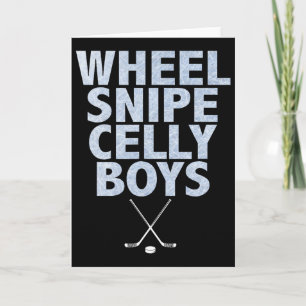 Tarjeta Wheel Snipe Celly Boys Hockey