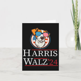 Tarjeta Wheimer 2024 Funny Dog Election Kamala Harris Tim