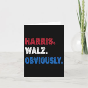 Tarjeta Wheimer Obviamente 2024 Harris Waltz 2024