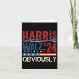 Tarjeta ¡Wheimer Obviamente! Harris Waltz Elecciones 2024 