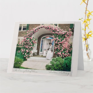 Tarjeta Where flowers bloom so does hope. 