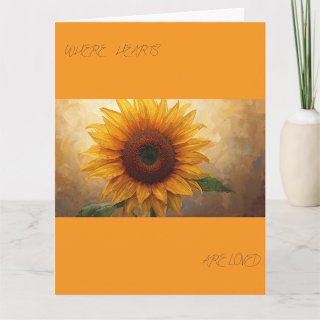 Tarjeta Where Hearts Are Loved – Bloom Poem Art Print (Anverso)