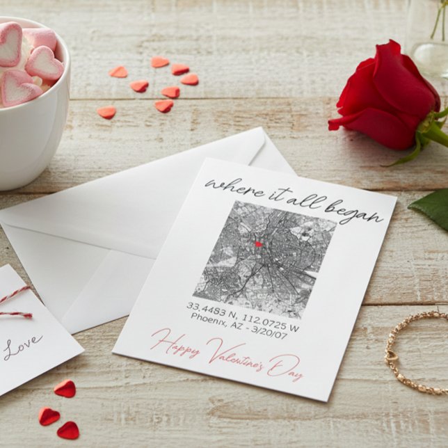 Tarjeta Where It All began Valentine's Day Engagement  (Subido por el creador)