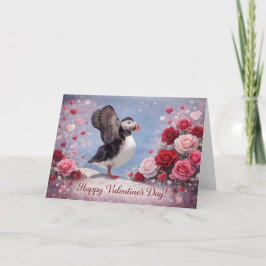 Tarjeta Where Love Takes Wing – Puffin Valentine’s Day
