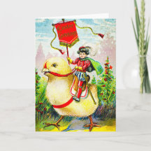 Whimsical Easter Greetings: Sobre el polluelo giga