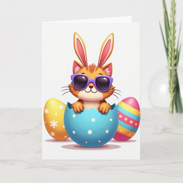Tarjeta Whimsical Feline Friend Card (Anverso)