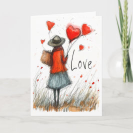Tarjeta Whimsical Love Journey