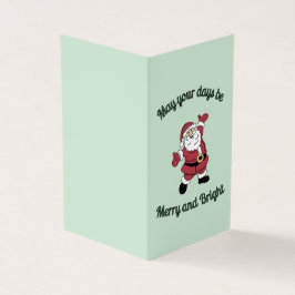 Tarjeta Whimsical Merry Santa Xmas Card
