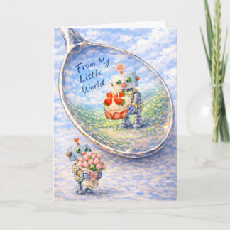 Tarjeta Whimsical Robot Birthday Card