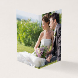 Tarjeta Whimsical Script Photo Romantic Botanical Branches