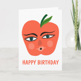 Tarjeta Whimsical Sweet Apple Personalizado