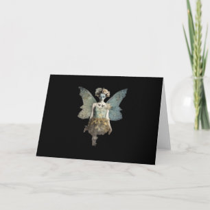 Tarjeta Whimsigoth Zombie Fairy Old Timey Gothic Moody Art