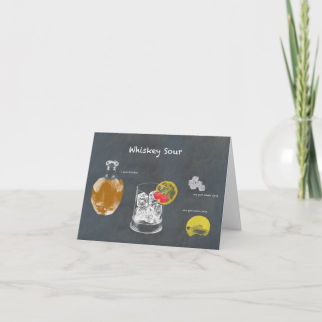Tarjeta Whiskey Sour (Anverso)