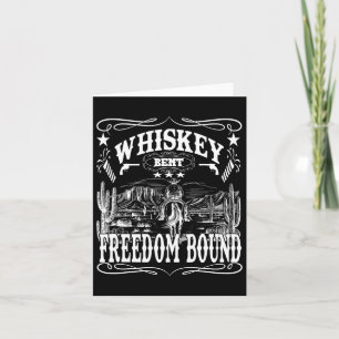 Tarjeta Whisky Americano de Vaquero Torcido Libertad Limit