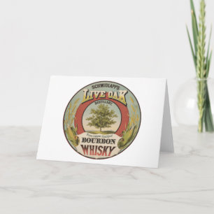 Tarjeta Whisky De Borbón De Cobre Fina.