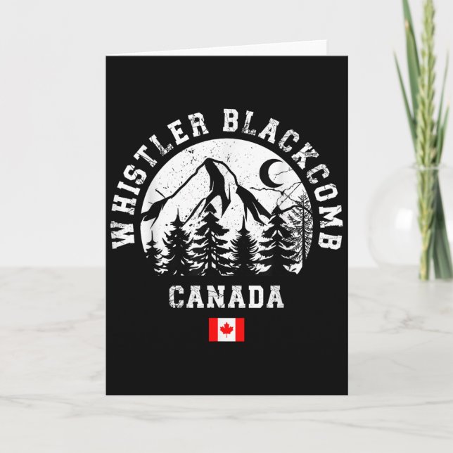 Tarjeta Whistler Blackcomb Canada Ski Resort Rocky Mountai (Anverso)