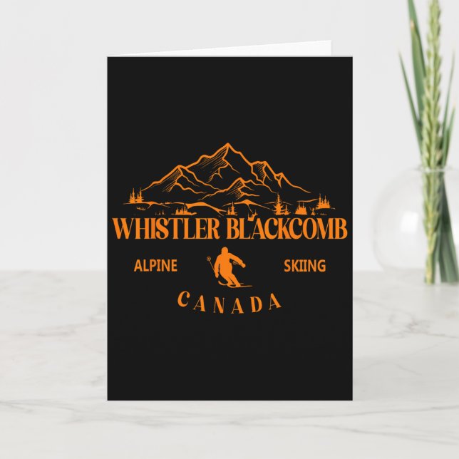 Tarjeta Whistler Blackcomb Canada Ski Resort Rocky Mountai (Anverso)