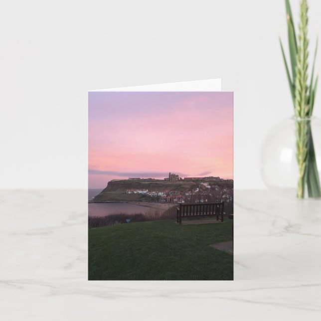 Tarjeta Whitby al atardecer (Anverso)