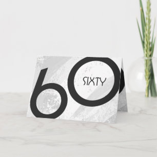 Tarjeta White 60 Decade Birthday