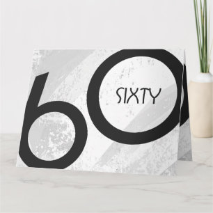 Tarjeta White 60 Decade Birthday