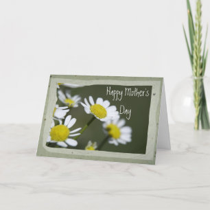 Tarjeta White Daisies Happy Mothers Day