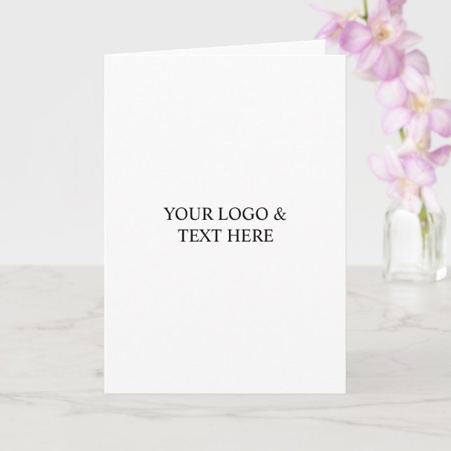Tarjeta White Personalized – Your Logo & Text Here (Orquídea)