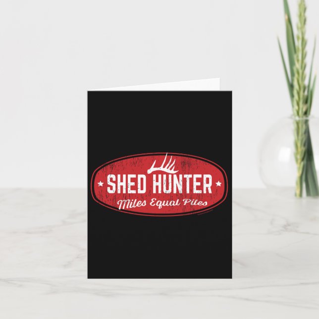 Tarjeta Whitetail Antler Shed Hunter (Anverso)
