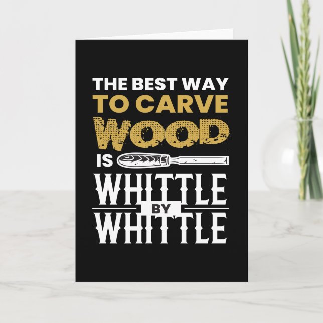 Tarjeta Whittle By Whittle Wood Carving (Anverso)