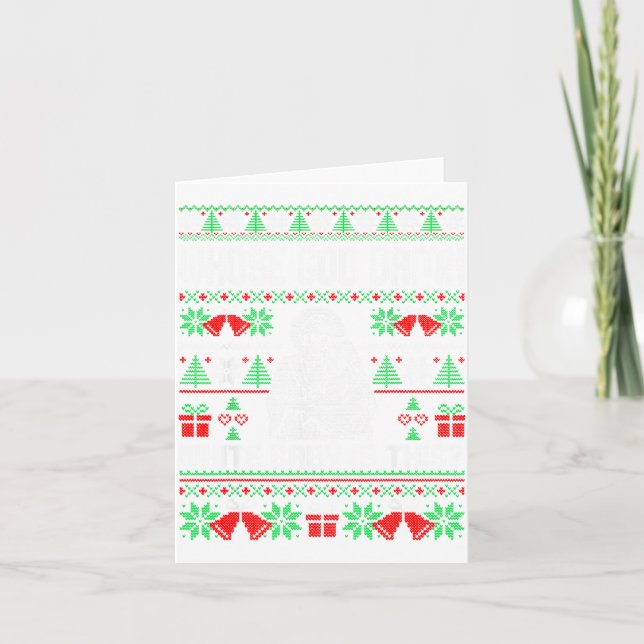 Tarjeta Whose God White Baby Is This Funny Jesus Ugly Chri (Anverso)