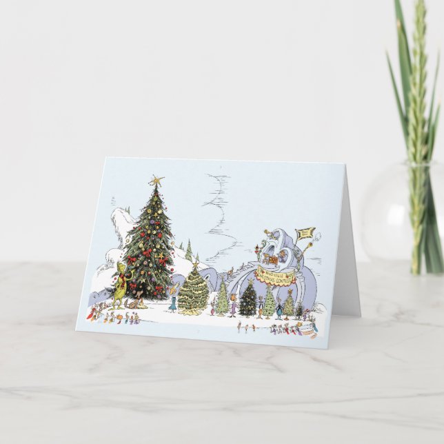 Tarjeta Whoville Christmas Tree Contest (Anverso)