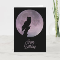 Wicca inspiró un cumpleaños feliz con búho y luna