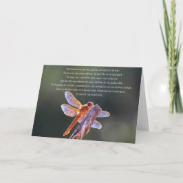 Tarjeta Wicca Pagan Inspire Dragonfly Birday