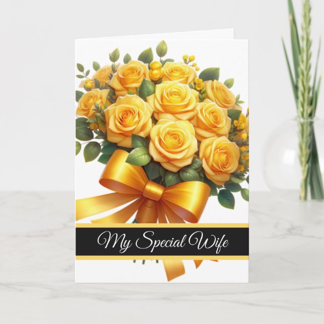 Tarjeta Wife Birthday Card (Anverso)