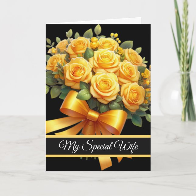 Tarjeta Wife Birthday Card (Anverso)