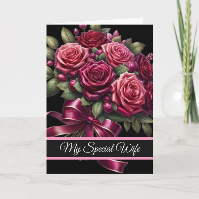 Tarjeta Wife Birthday Card (Anverso)