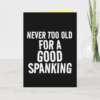 Tarjeta WIFE BIRTHDAY Spanking Greeting Card