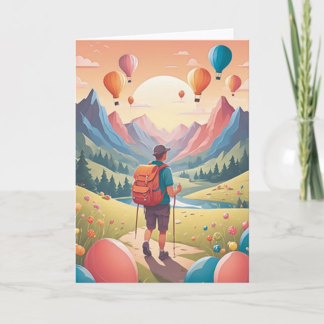 Tarjeta Wild Adventure Birthday Wishes (Anverso)