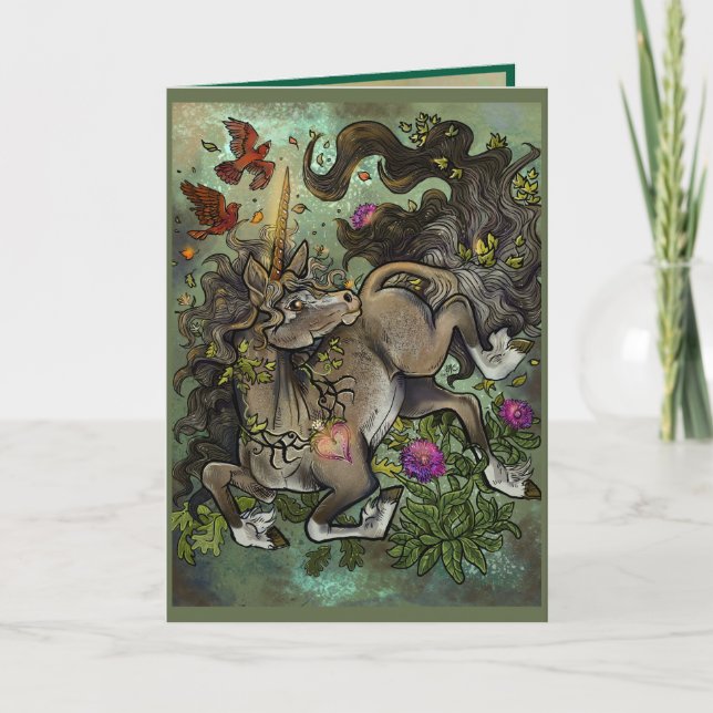 Tarjeta Wild Hearted Unicorn (Anverso)