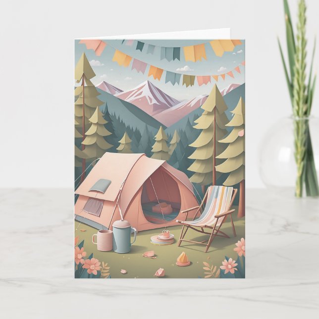 Tarjeta Wilderness Birthday Adventure (Anverso)