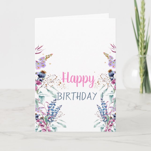 Tarjeta Wildflower Meadow (Anverso)