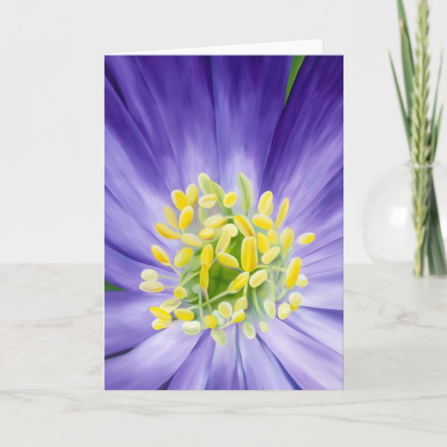 Tarjeta Wildflower púrpura (Anverso)