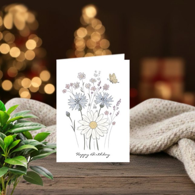 Tarjeta Wildflowers Birthday (Subido por el creador)