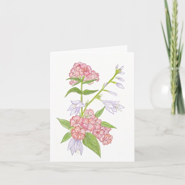 Tarjeta Wildflowers Note (Anverso)