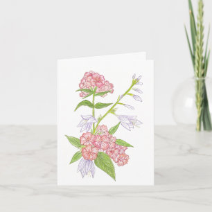 Tarjeta Wildflowers Note