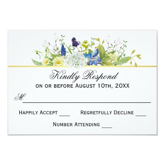 Tarjeta Wildflowers rústicos del jardín secreto que casan